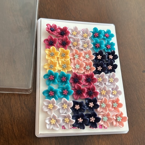 Flower fashion earrings NIB - Picture 3 of 3